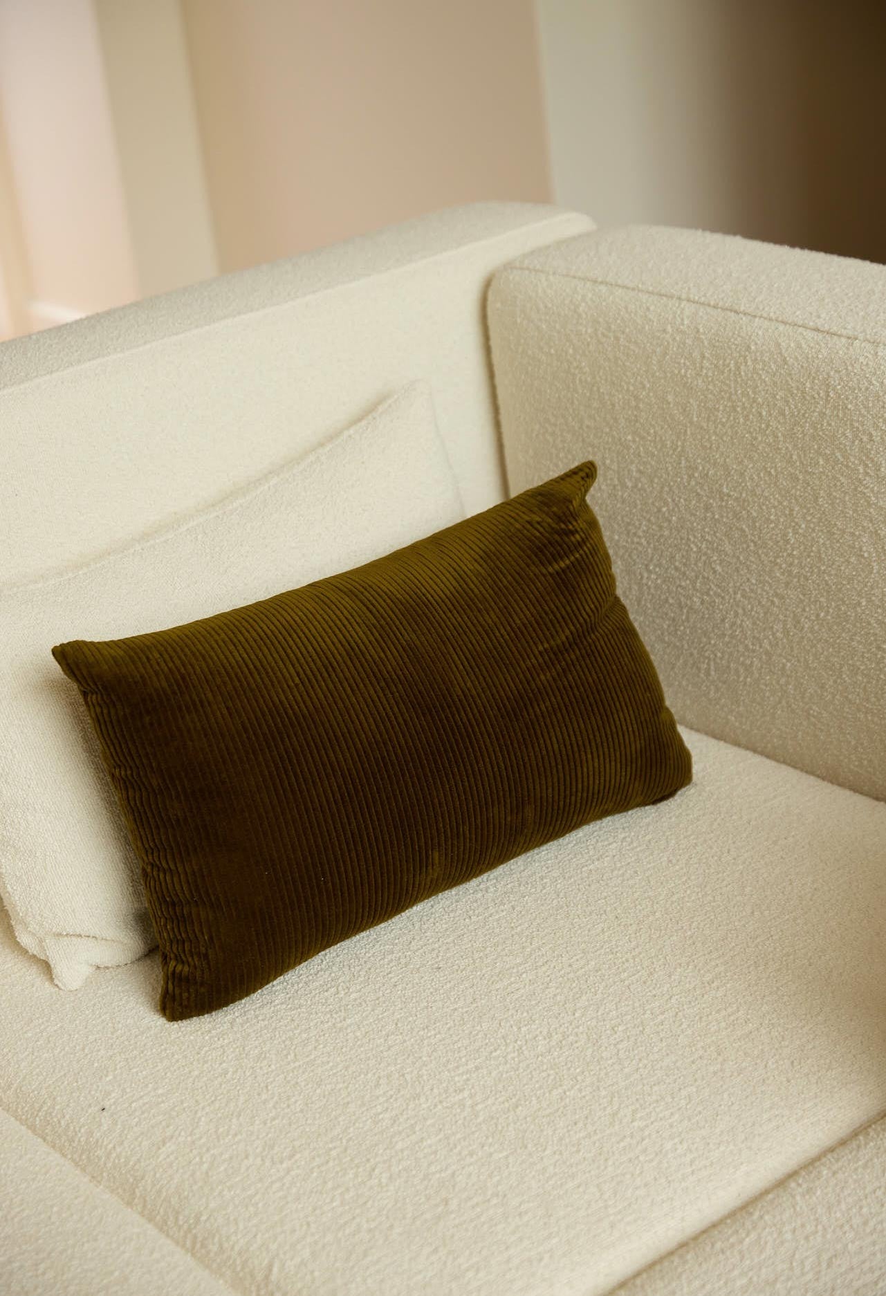 Coussin GABRIELLE PARIS - Velours Olive