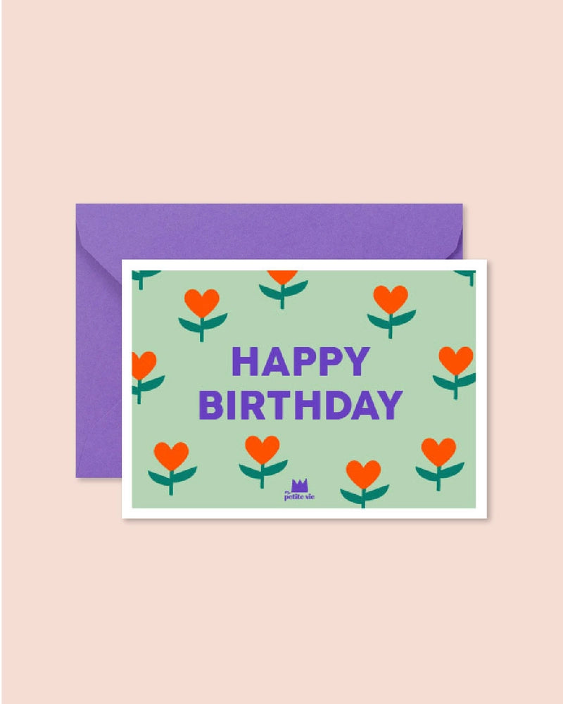 Carte + Enveloppe "Happy Birthday"