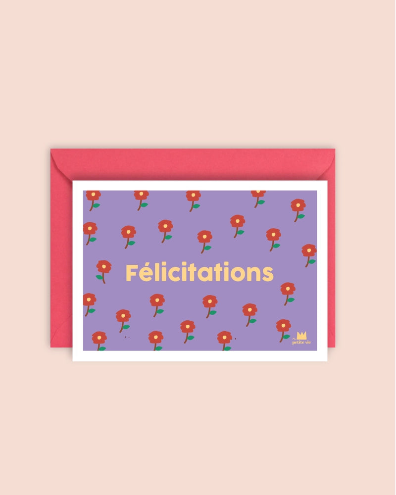Carte + Enveloppe "Félicitations"