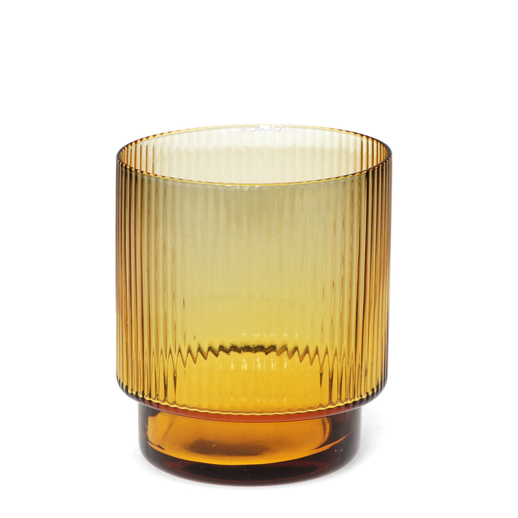 Verre strié AMBRE