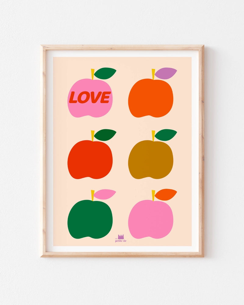 Affiche A3 "Love Pommes"