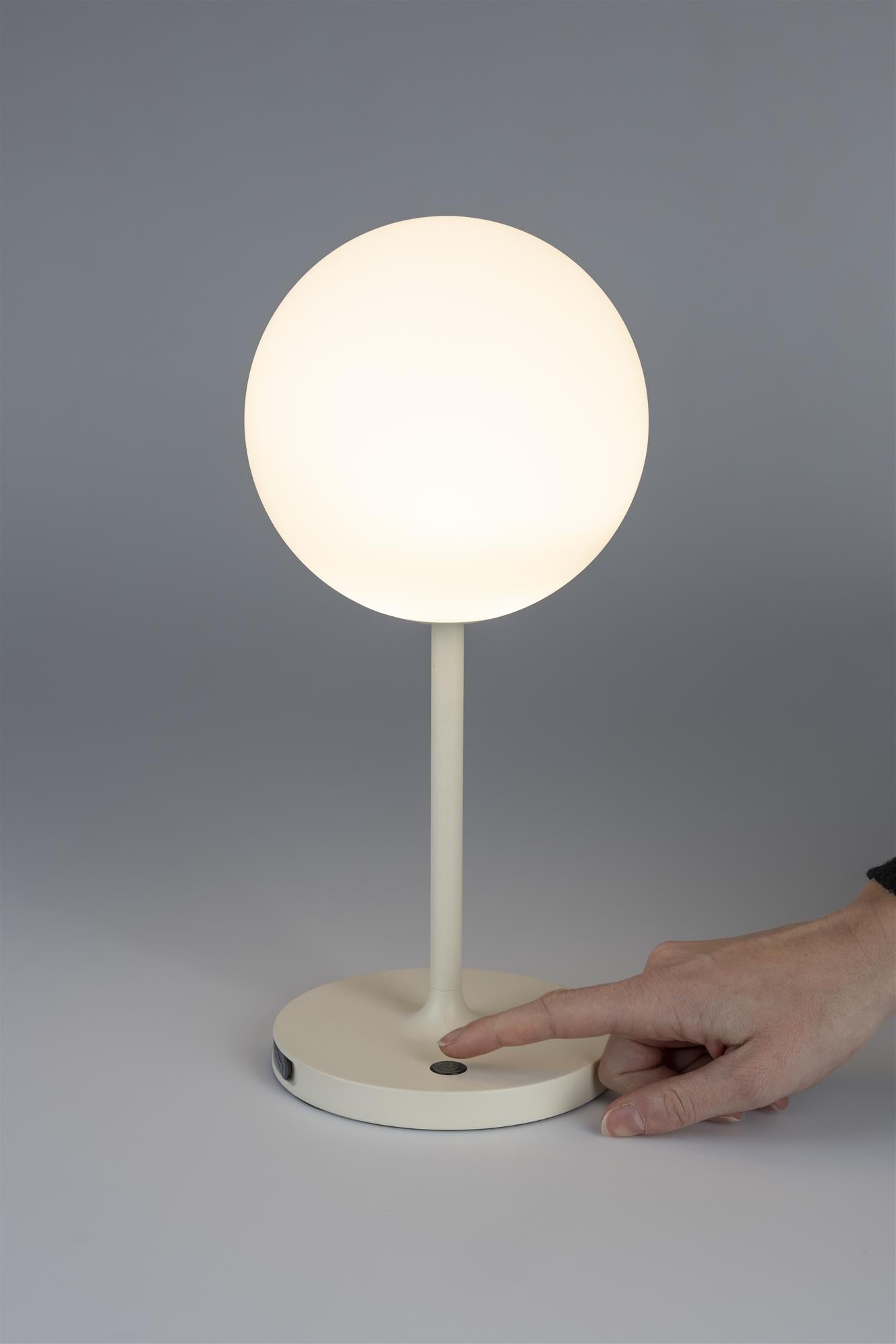 Lampe portable beige