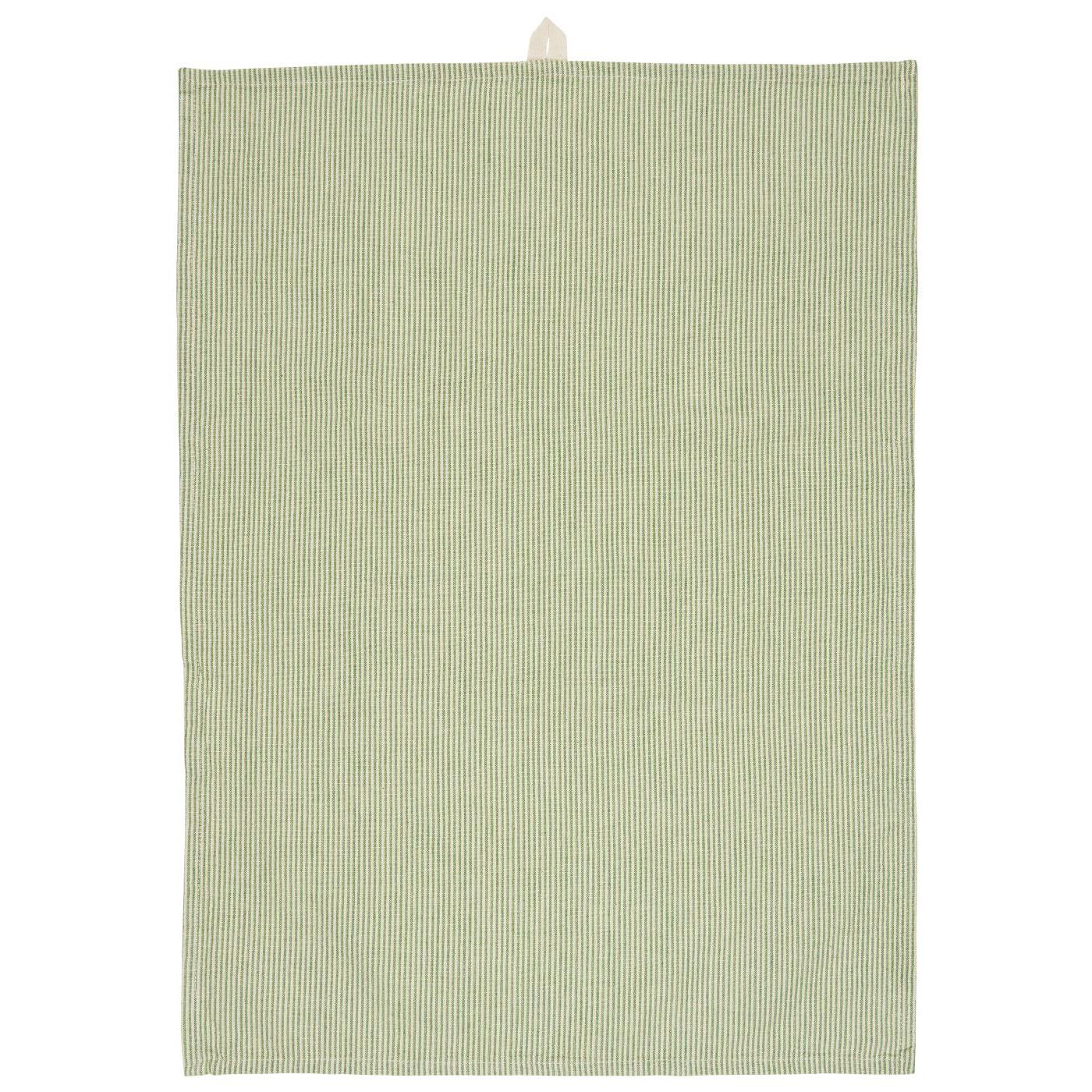 Torchon rayé vert