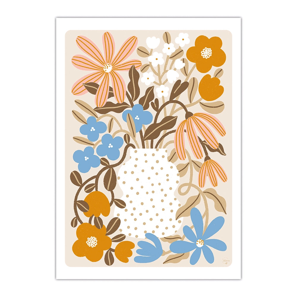 Affiche A4 "Myosotis et Capucine"