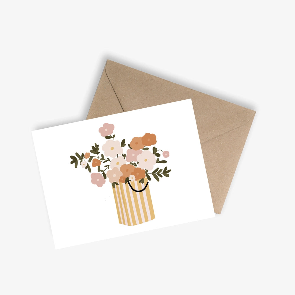 Carte + Enveloppe "Le bouquet Haute Couture"