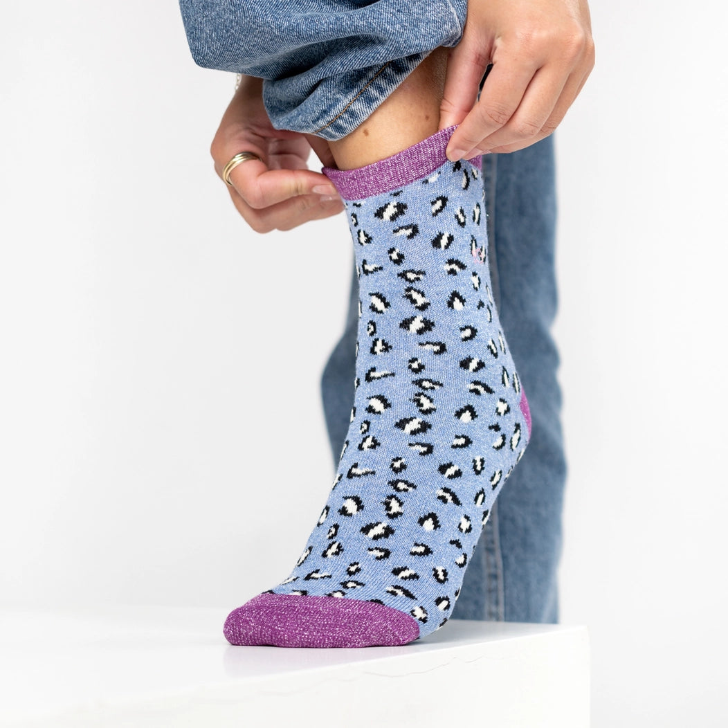 Chaussettes léopard BEU/KAKI