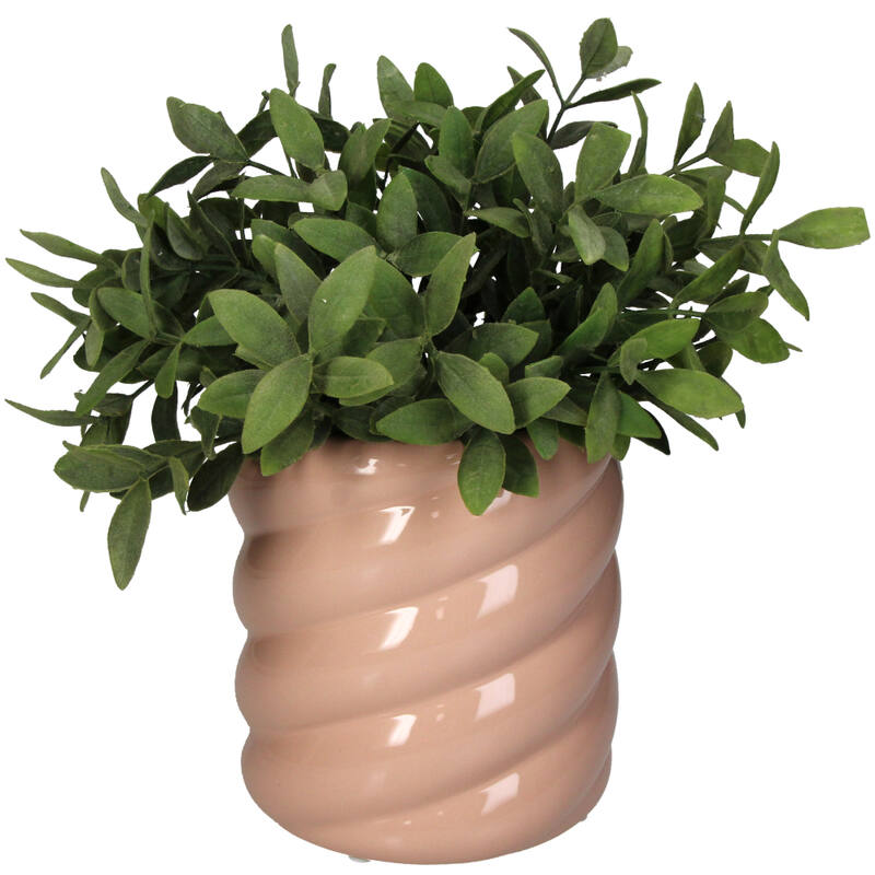 Cache-pot torsadé Rose