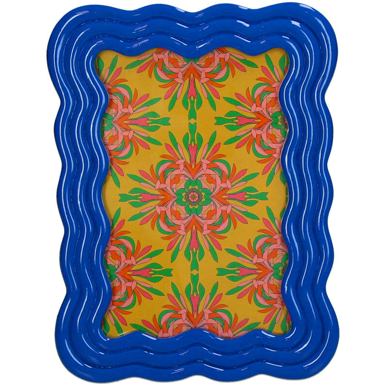 Cadre Wavy Bleu 10x15cm