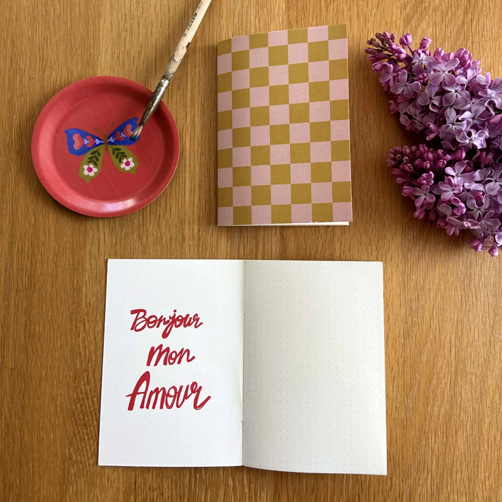 Carnet damier A6