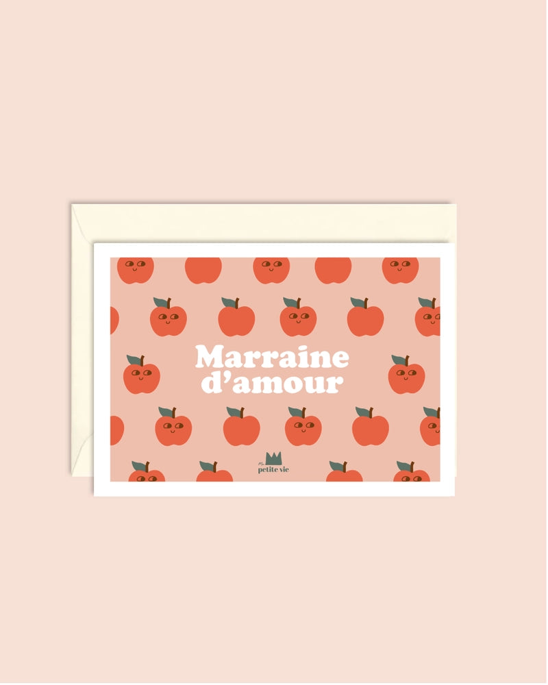 Carte + Enveloppe "Marraine d'amour"
