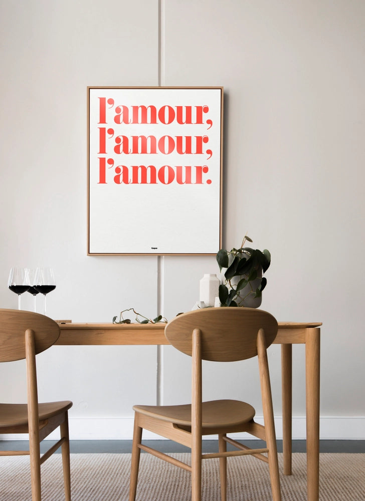 Affiche A4 "L'amour, l'amour, l'amour"