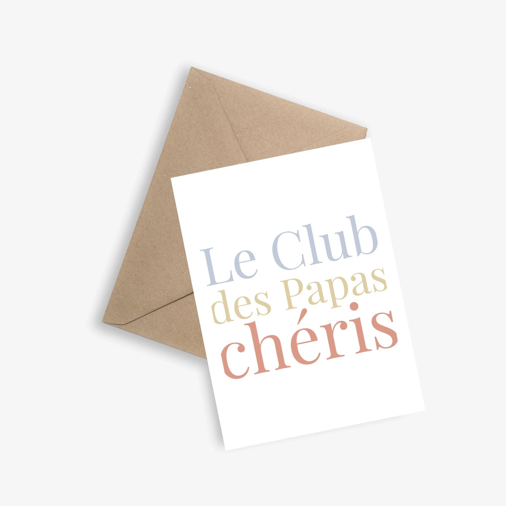 Carte + Enveloppe "Papa Club"