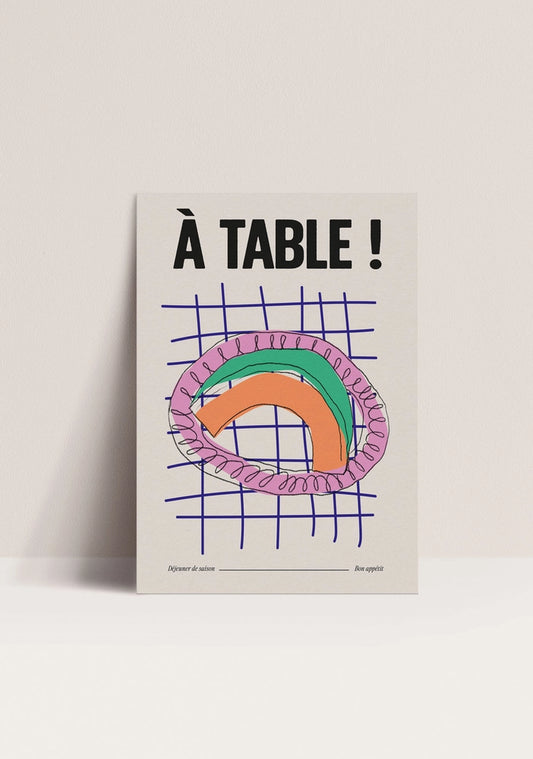 Affiche A3 - "À table"