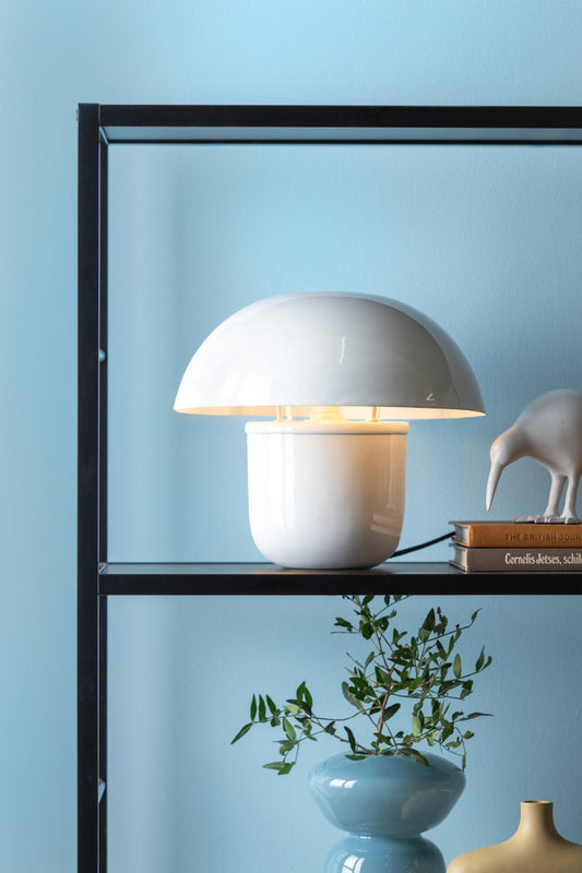 Lampe en émail BLANC