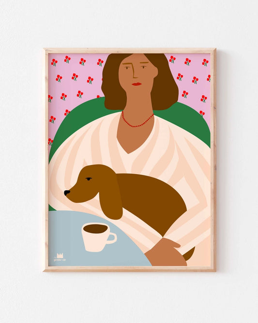 Affiche A3 "Chien & Café"