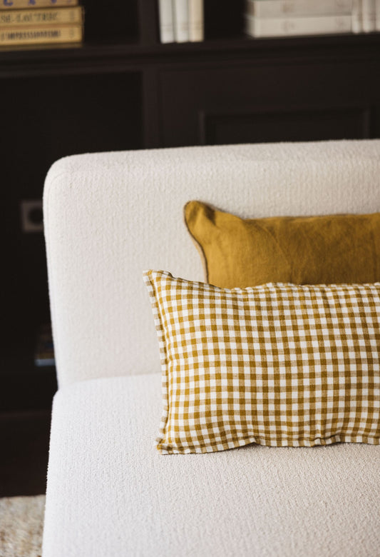 Coussin Vichy Curry