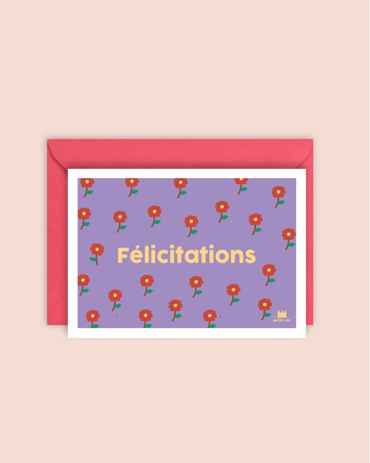 Carte + Enveloppe "Félicitations"