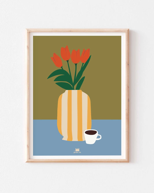 Affiche A3 "Les Tulipes"