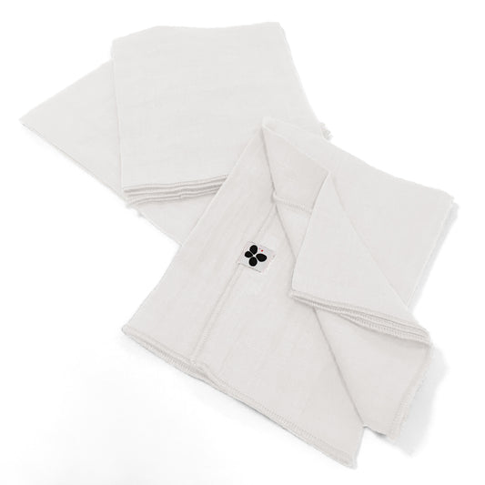 Lot de 3 serviettes Blanc