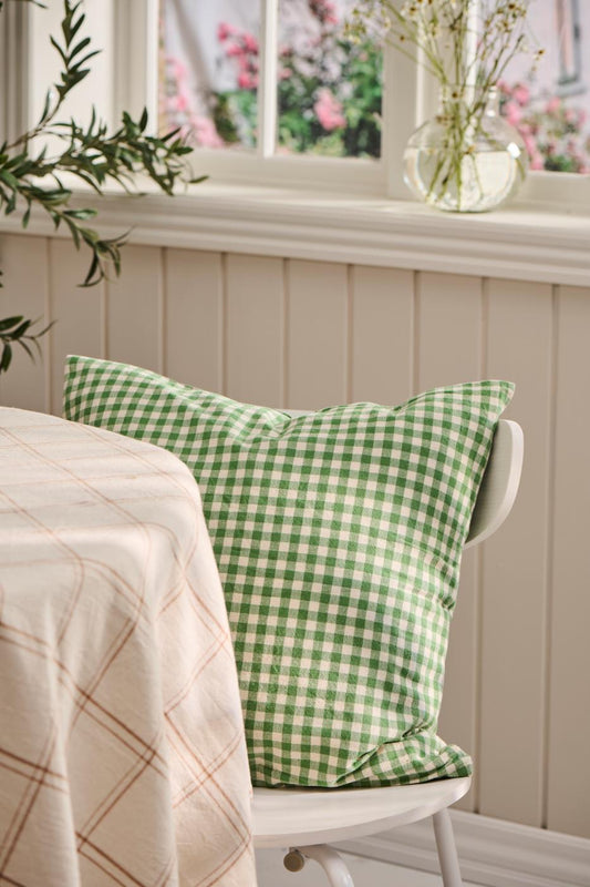 Housse de coussin Vichy