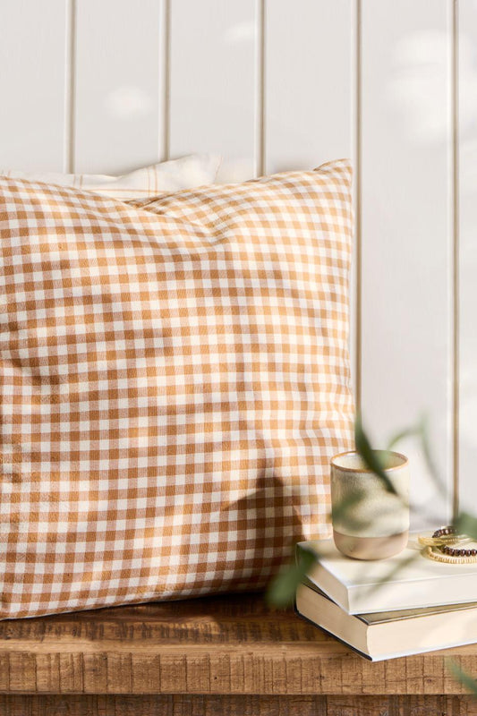 Housse de coussin Vichy