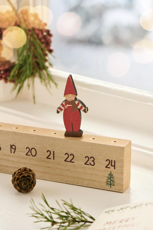 Calendrier de l'avent en bois