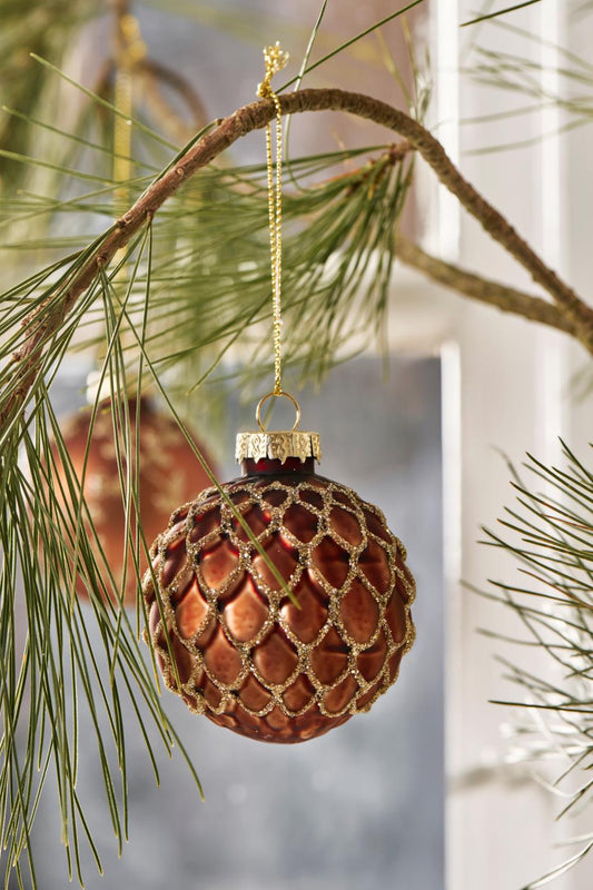 Boule de Noël marron