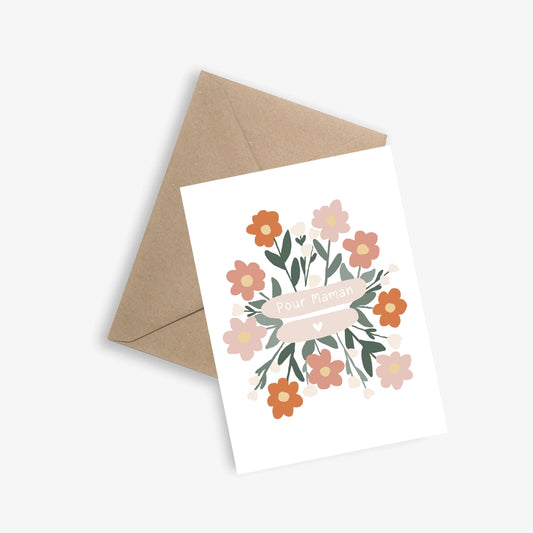 Carte + Enveloppe "Pour Maman"