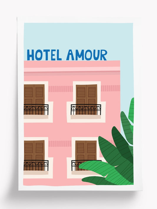 Affiche A4 - "Hôtel Amour"