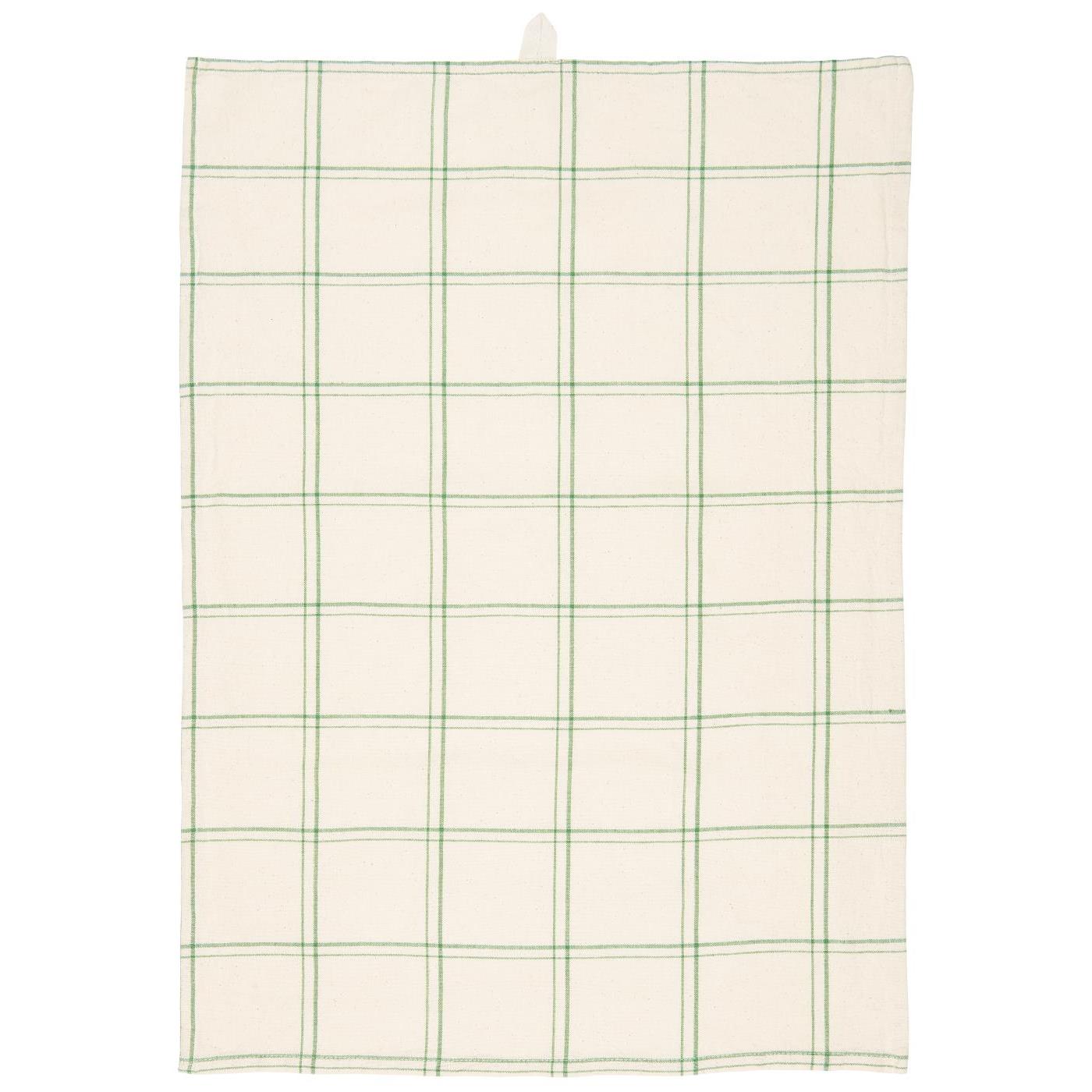 Torchon à carreaux vert