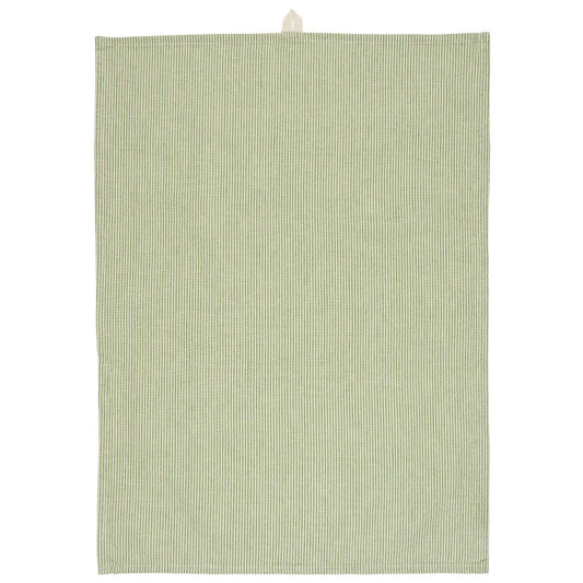 Torchon rayé vert