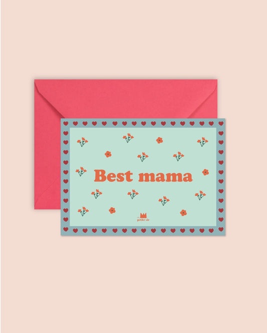 Carte + Enveloppe "Best Mama"