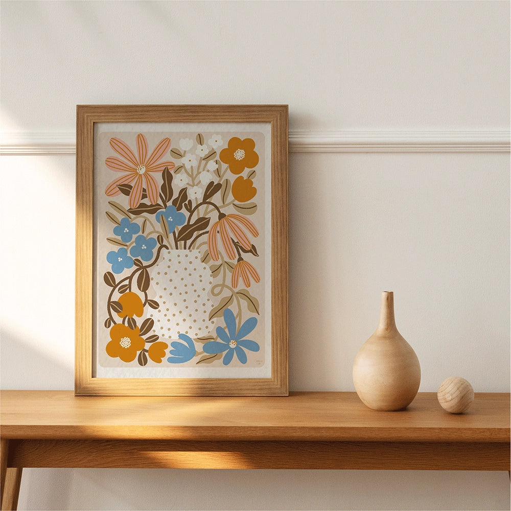 Affiche A4 "Myosotis et Capucine"