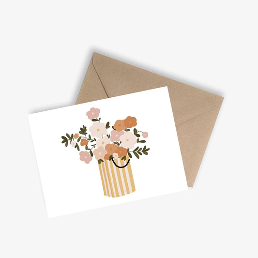 Carte + Enveloppe "Le bouquet Haute Couture"