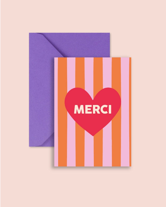 Carte + Enveloppe "Merci"