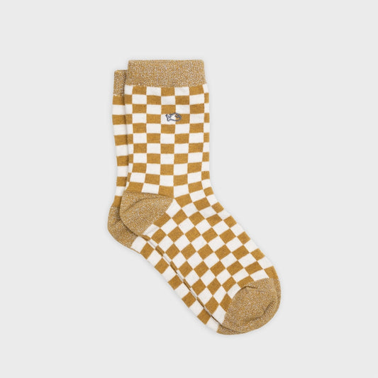 Chaussettes damier Camel
