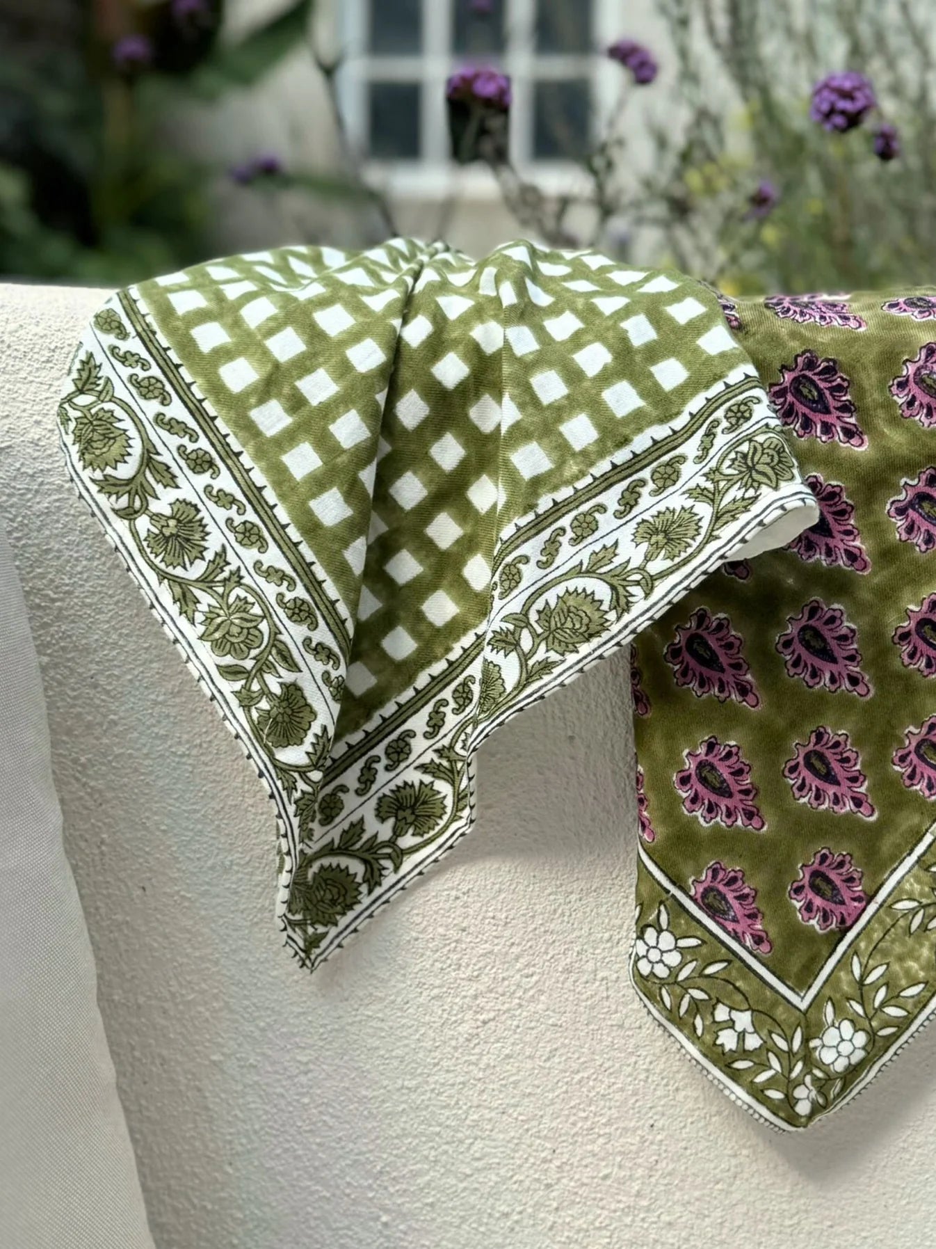 Foulard Atelier ORYS - 50x50cm YSÉ KAKI