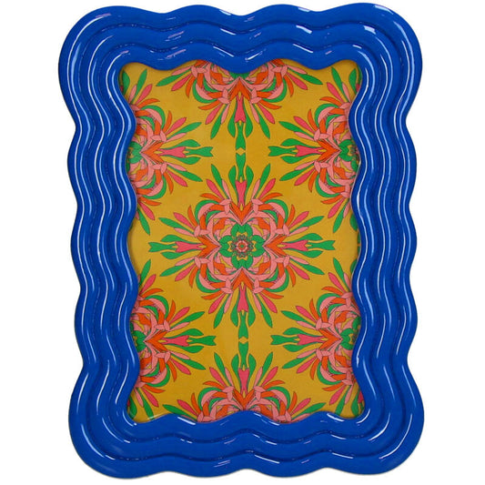 Cadre Wavy Bleu 10x15cm
