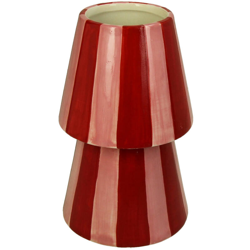 Vase rayures ROSE