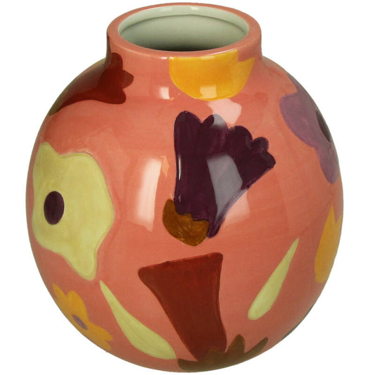 Vase peint à la mains FADED ROSE