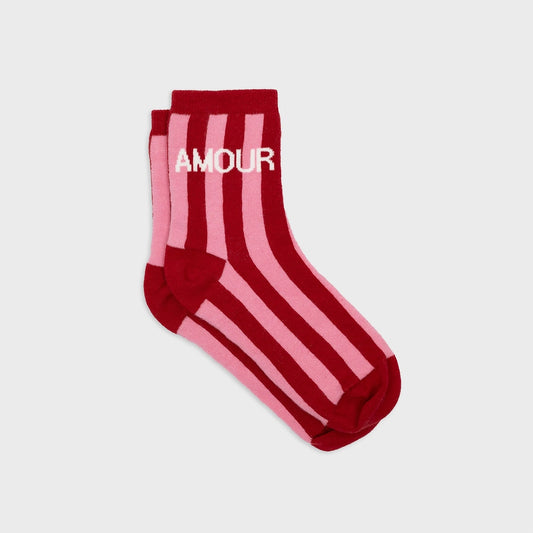 Chaussettes rayées AMOUR