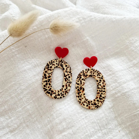 Boucles d'oreille Léopard