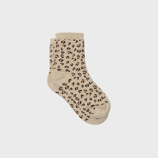Chaussettes léopard Beige