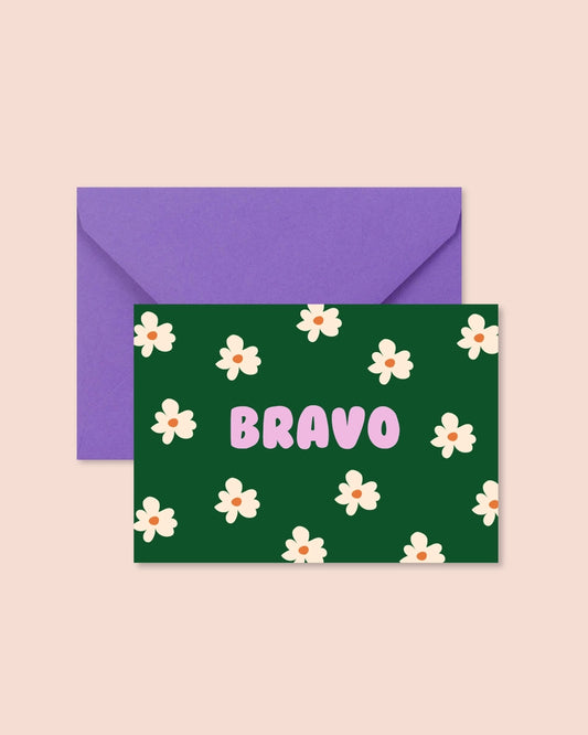 Carte + Enveloppe "Bravo"