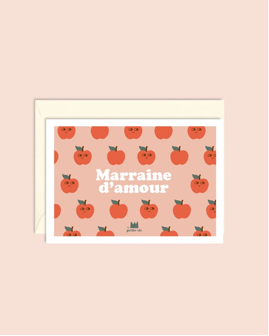 Carte + Enveloppe "Marraine d'amour"