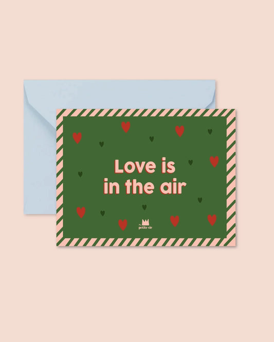 Carte + Enveloppe "Love is in the air"