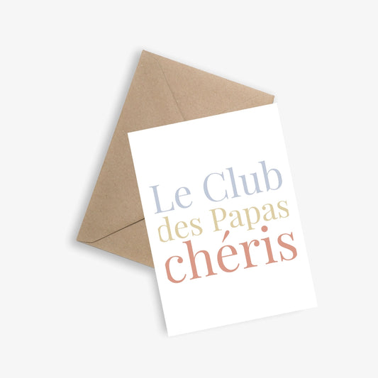 Carte + Enveloppe "Papa Club"